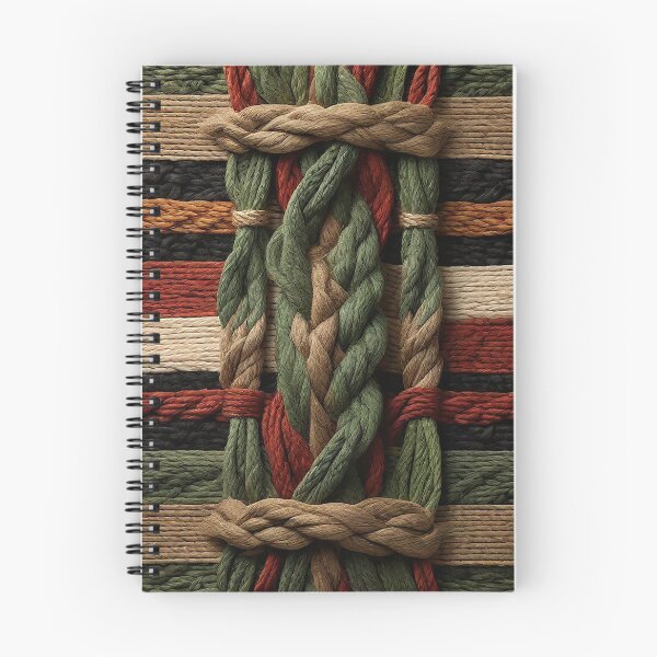Item preview, Antique multicolor fabric rope imitation texture country style designed and sold by Carlos Gudino.
