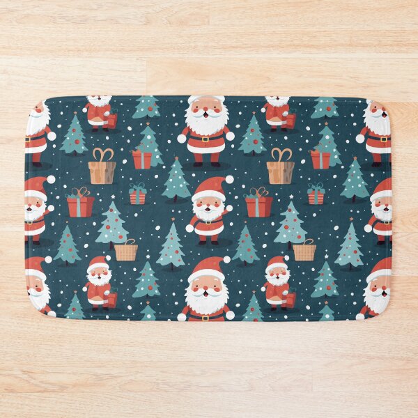 Item preview, Festive Christmas Santa Pattern designed and sold by Blue-Banana.