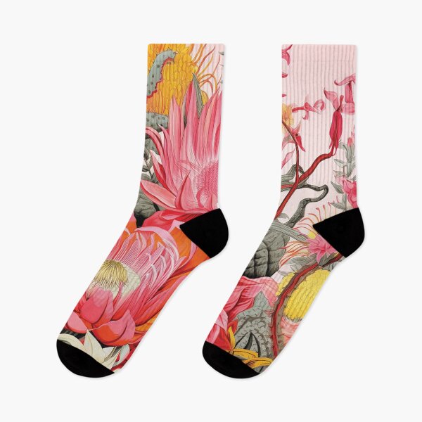 Item preview, Pretty Floral Cactus Print designed and sold by poshprintlab.