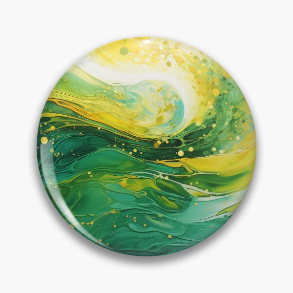 Item preview, Flow Painting Emerald Energy designed and sold by Artful3d.
