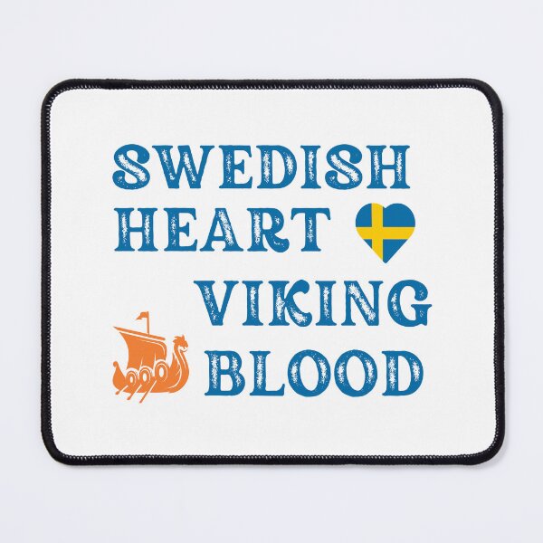 Item preview, Swedish Heart Viking Blood. Gift ideas for historical enthusiasts. designed and sold by LindaLG.