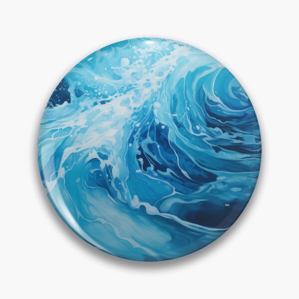 Item preview, Flow Painting of Sea Waves #2 designed and sold by Artful3d.