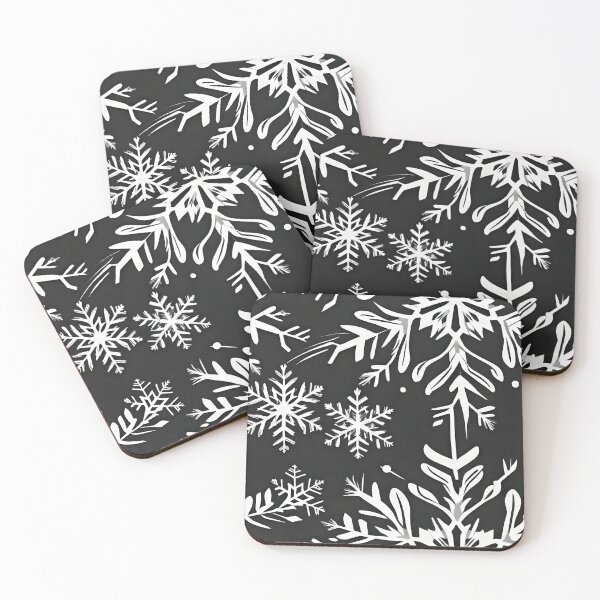 Item preview, White and Black Snow Flakes designed and sold by PlanetMarker.