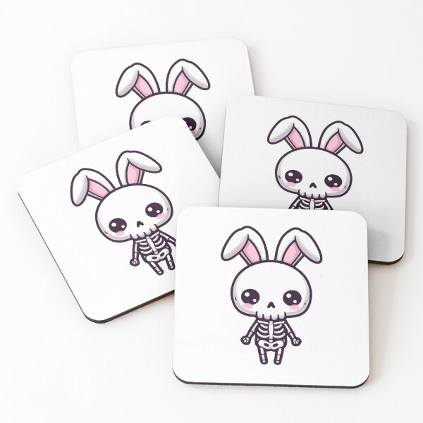 Item preview, Cute skeleton with bunny ears designed and sold by Wxjtecki.