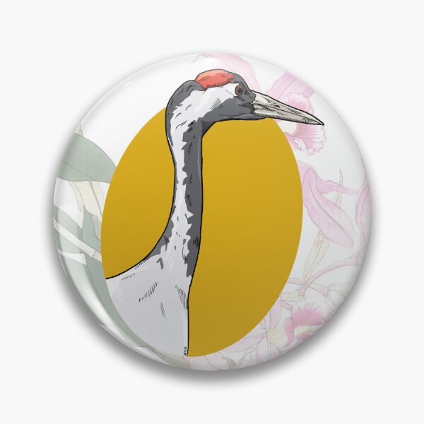Item preview, Common Crane Portrait designed and sold by UrsulaRodgers.