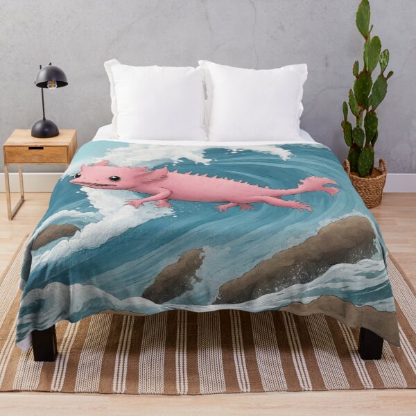Item preview, Axolotls surfing big waves designed and sold by teacherpeiyuan.