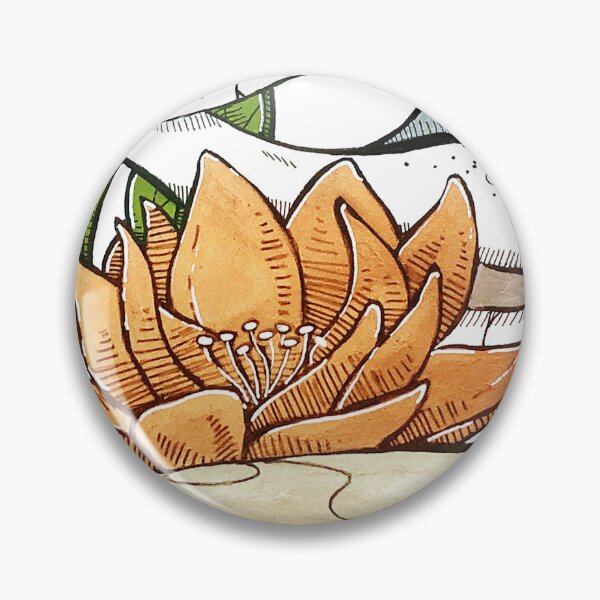 Item preview, Crocodile Skull with Lotus and Cattails designed and sold by MicaelaDawn.