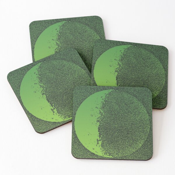 Item preview, Black Moon Shadow yellow green-green gradient on black designed and sold by mariahmcmo.
