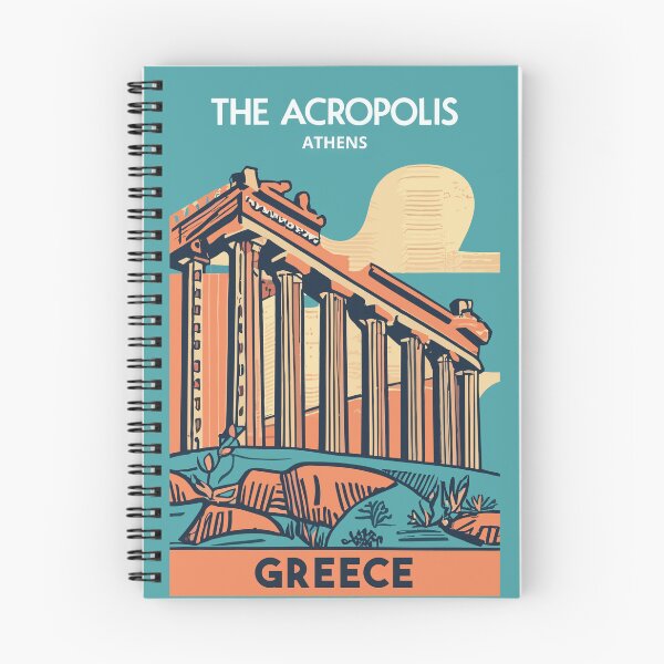 Artikelvorschau, Eine Vintage Reisekunst der Akropolis Athen - Griechenland entworfen und verkauft von GoodOldVintage.