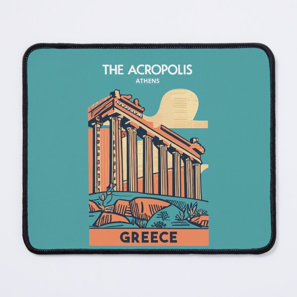 Item preview, A Vintage Travel Art of the Acropolis Athens - Greece  designed and sold by GoodOldVintage.