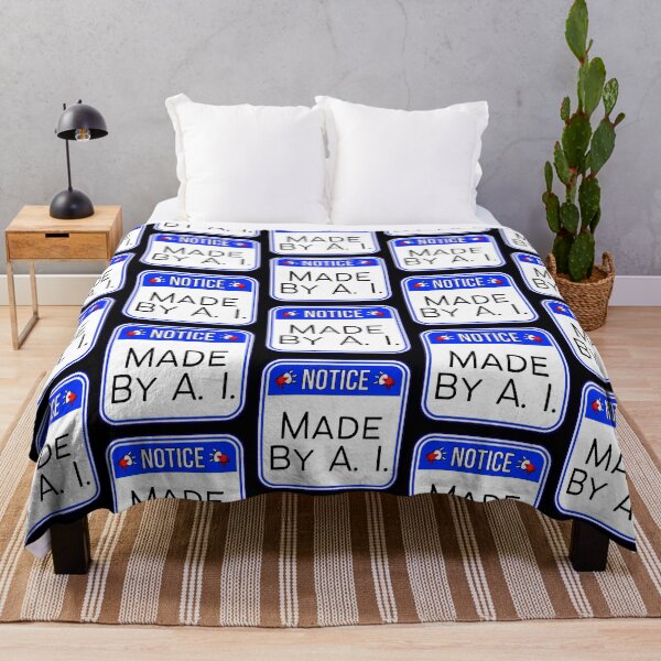 Item preview, NOTICE:  Made By A.I. - funny warning signs designed and sold by DesignsFromTW-S.