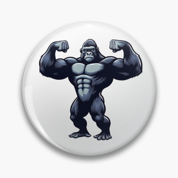 Item preview, muscle gorilla designed and sold by Animalia-.