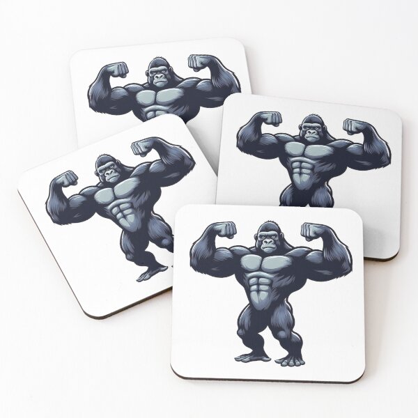 Item preview, muscle gorilla designed and sold by Animalia-.
