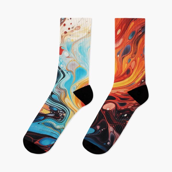 Item preview, Flow Painting Retro Style designed and sold by Artful3d.