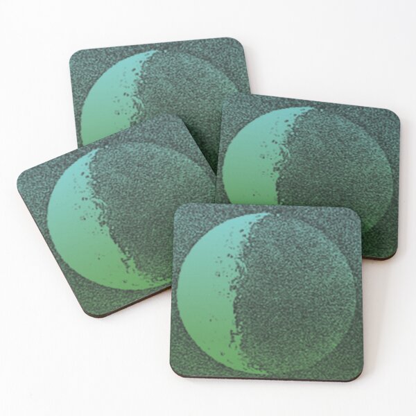 Item preview, Black Moon Shadow blue green-green gradient on black designed and sold by mariahmcmo.