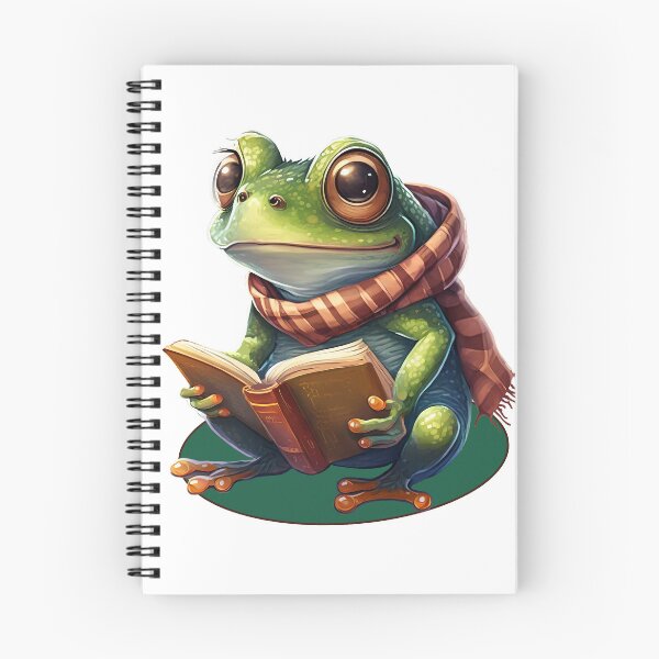 Item preview, Literary Frog designed and sold by BrshnSktchStdio.