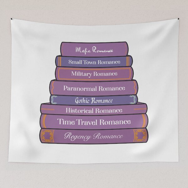 Item preview, Romance Book Types - Purple designed and sold by Thelunarwoodco.