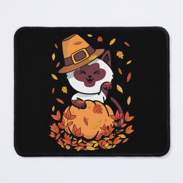 Item preview, Copy of Cute Funny Siamese Cat Thanksgiving Pumpking Fall designed and sold by siamesestore.