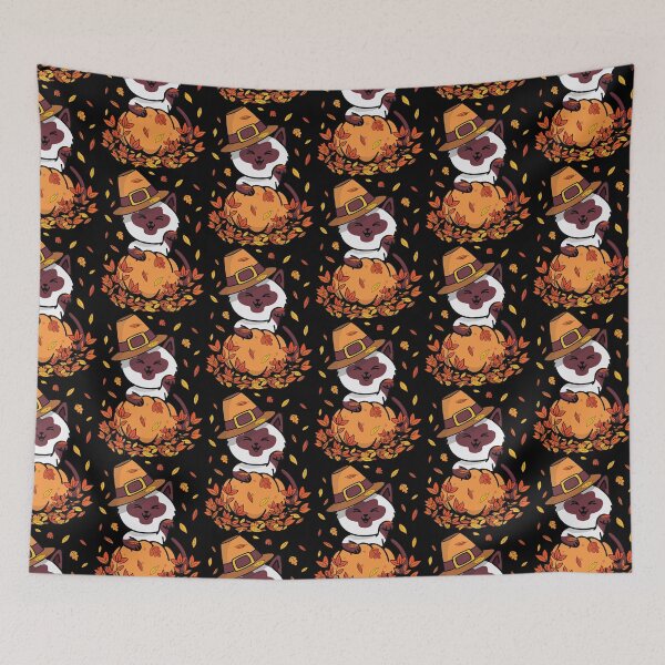 Item preview, Copy of Cute Funny Siamese Cat Thanksgiving Pumpking Fall designed and sold by siamesestore.