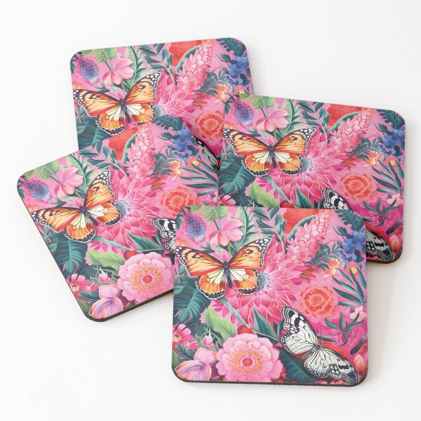 Item preview, Pretty Floral and Butterfly Print designed and sold by poshprintlab.