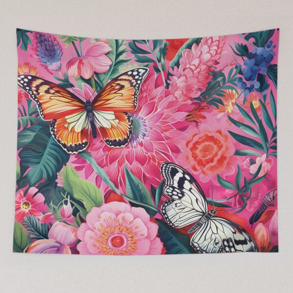 Item preview, Pretty Floral and Butterfly Print designed and sold by poshprintlab.