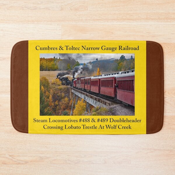 Item preview, Steam Trains As Home Decor: Stickers, Magnets, Desk Mats, Mouse Pads, Pillows, Totes, Mugs, Wall Art, Comforters, Shower Curtains, Clocks, Art Prints, Throw Blankets, Bath Mats, Jigsaw Puzzles & More designed and sold by MoreEZUSA-Here.