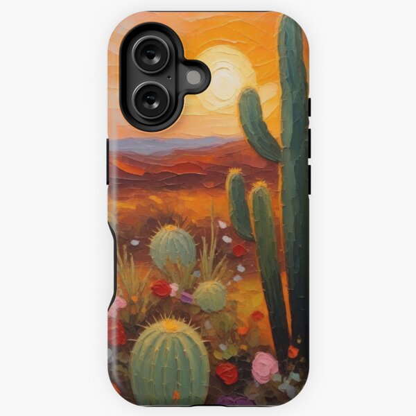 Item preview, Southwestern Cactus at Sunset designed and sold by kultomatic.