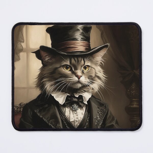 Item preview, Black cat, Cat in the hat, dark fantasy, dark art designed and sold by MattCollinsShop.