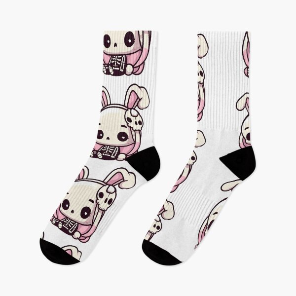 Item preview, Cute skeleton with bunny ears designed and sold by Wxjtecki.