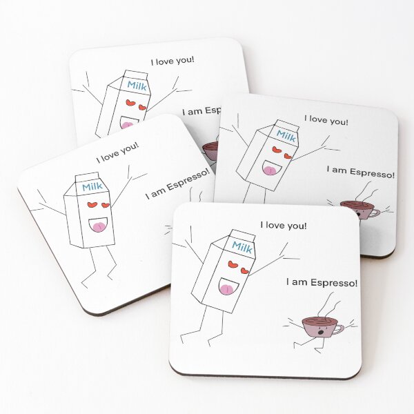 Item preview, The Crazy Milk (Design 1): Crazy Milk Chasing Espresso - A Whimsical Coffee Love Story designed and sold by SmartDesignByBB.