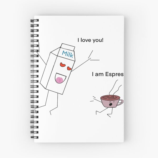 Item preview, The Crazy Milk (Design 1): Crazy Milk Chasing Espresso - A Whimsical Coffee Love Story designed and sold by SmartDesignByBB.