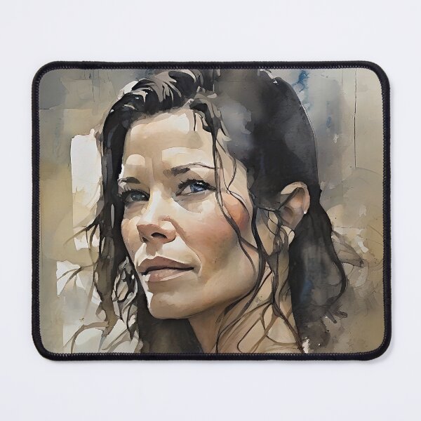 Item preview, Evangeline Lilly in watercolors designed and sold by bogfl.