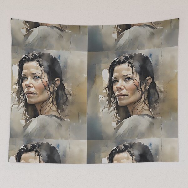 Item preview, Evangeline Lilly in watercolors designed and sold by bogfl.
