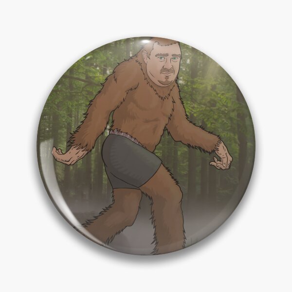 Item preview, ShanevGillis sasquatch bigfoot in the woods vintage retro designed and sold by ThisIsNotNew.
