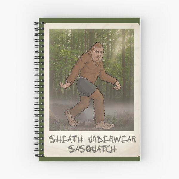 Item preview, ShanevGillis sasquatch bigfoot in the woods vintage retro designed and sold by ThisIsNotNew.