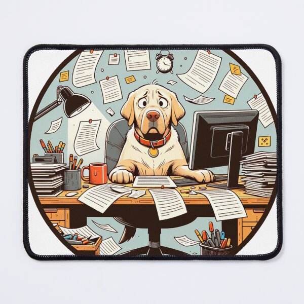 Item preview, Labrador's Deadline Crunch Time designed and sold by AnCollection.