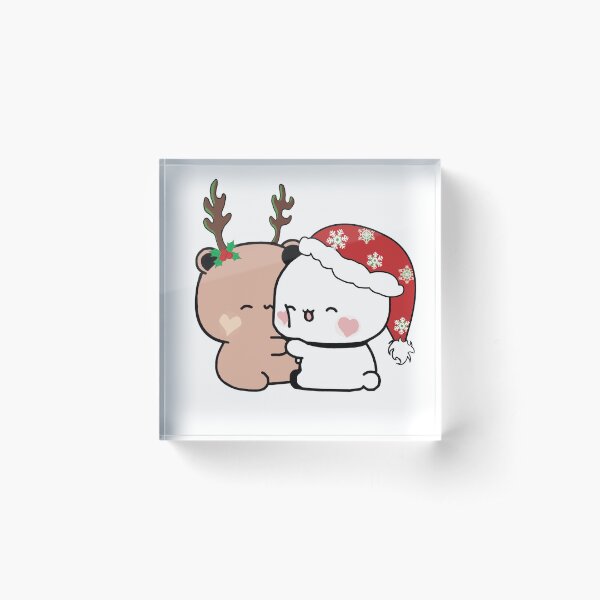 Item preview, Bubu and Dudu Christmas bear hugs designed and sold by Thundersome.