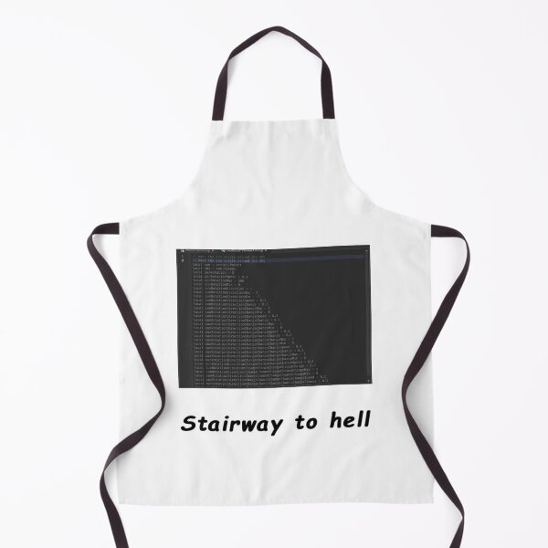 Item preview, Cursed Code "Stairway to hell" meme designed and sold by Rainy-Racoon.