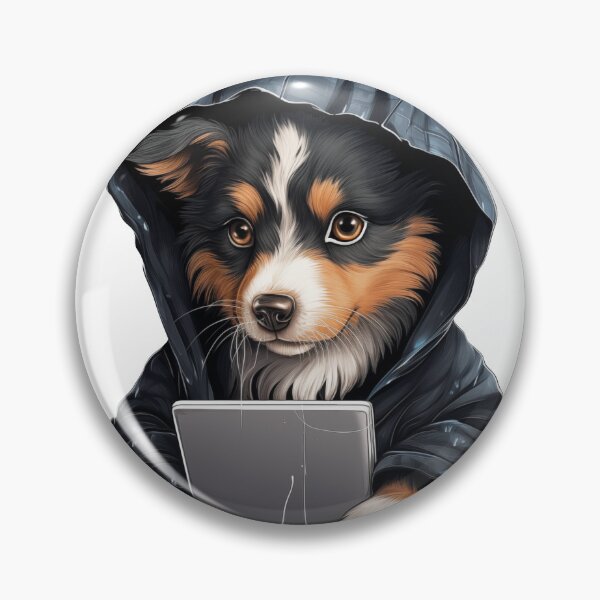 Artikelvorschau, Hund mit einem Tablet entworfen und verkauft von Gilpro Designs.