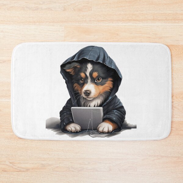 Artikelvorschau, Hund mit einem Tablet entworfen und verkauft von Gilpro Designs.