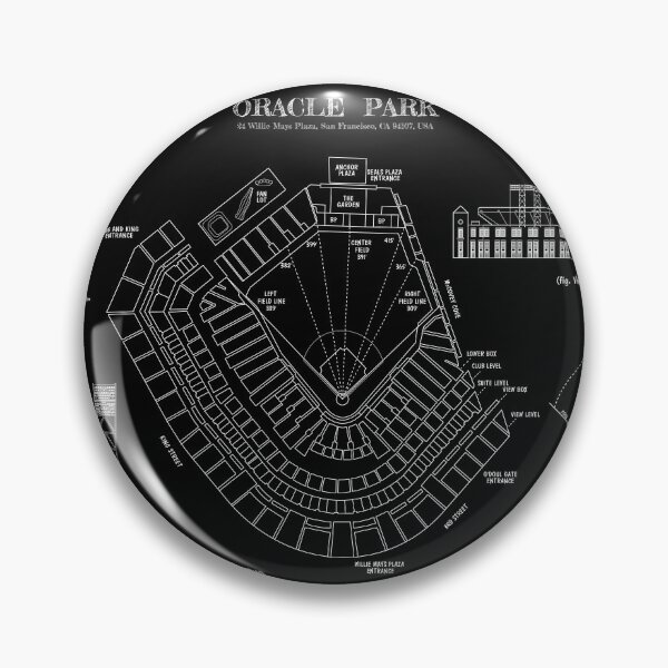 Item preview, Oracle Park - (White Stencil-No Background) designed and sold by BGALAXY.