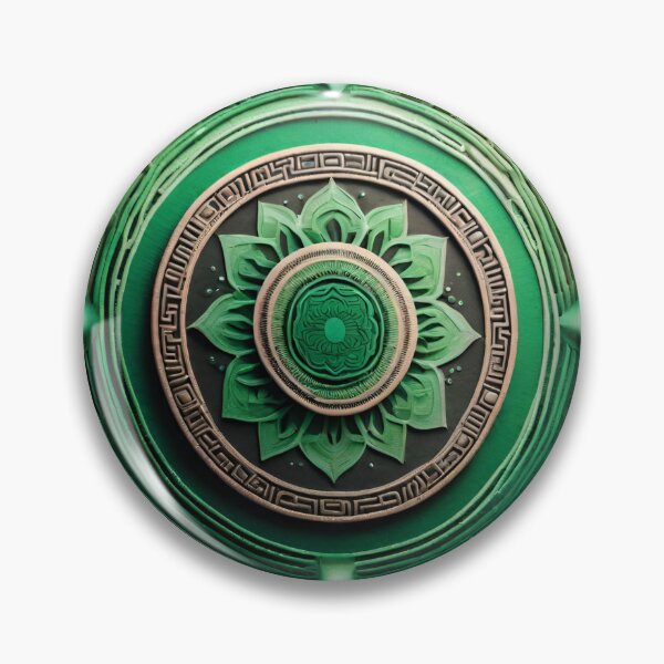 Item preview, Tranquil Zen Mandala - Green Serenity for Meditation designed and sold by SpiritualManda.