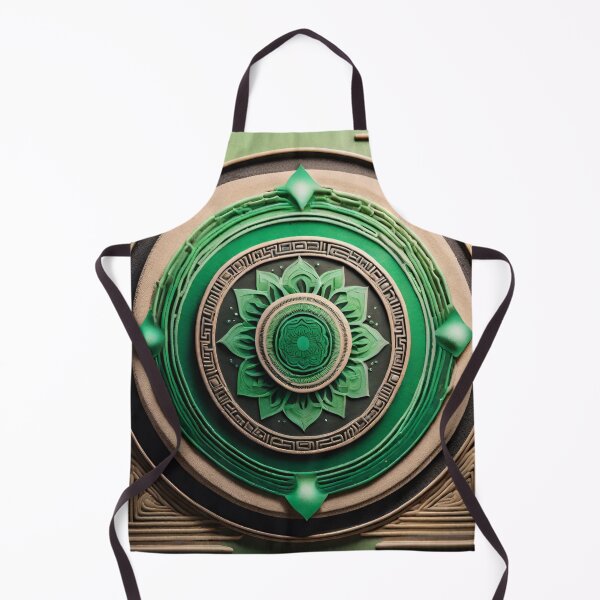 Item preview, Tranquil Zen Mandala - Green Serenity for Meditation designed and sold by SpiritualManda.