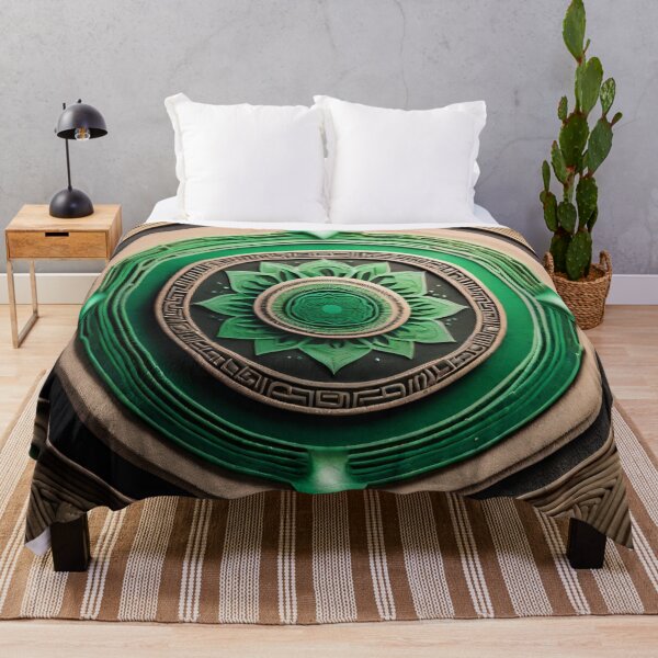 Item preview, Tranquil Zen Mandala - Green Serenity for Meditation designed and sold by SpiritualManda.