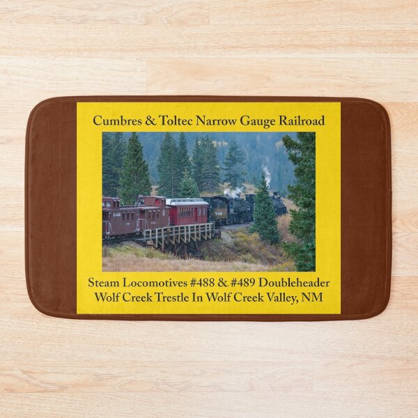 Item preview, Steam Trains As Home Decor: Stickers, Magnets, Desk Mats, Mouse Pads, Pillows, Totes, Mugs, Wall Art, Comforters, Shower Curtains, Clocks, Art Prints, Throw Blankets, Bath Mats, Jigsaw Puzzles & More designed and sold by MoreEZUSA-Here.