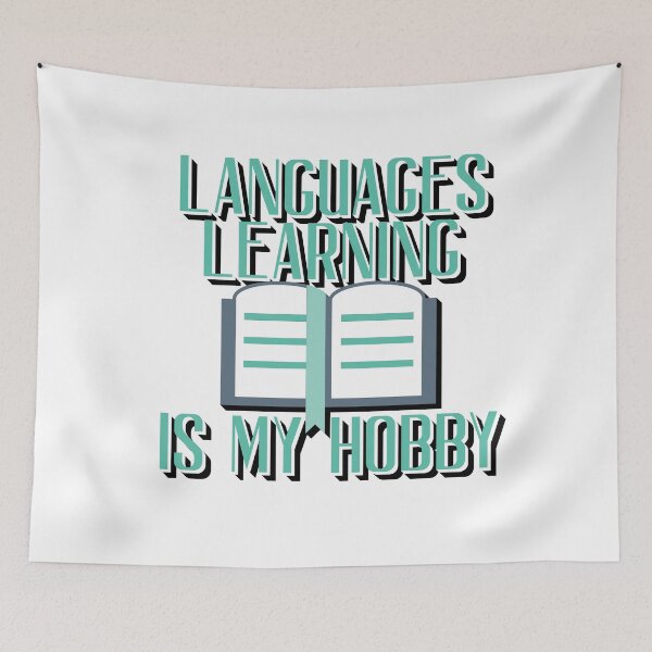 Item preview, Languages Learning Is My Hobby – Language Lover & Education Design – Linguist Gift designed and sold by sednalafandy79.