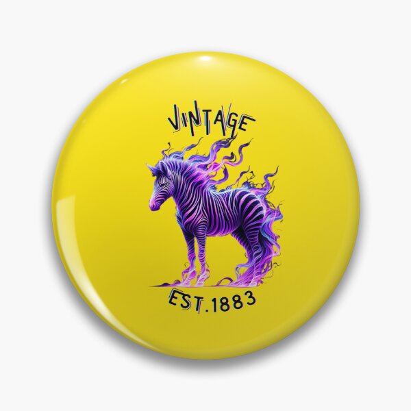 Item preview, Vintage Est. 1883 - Neon Purple Smoke Quagga designed and sold by Matt's Artificial Nature.
