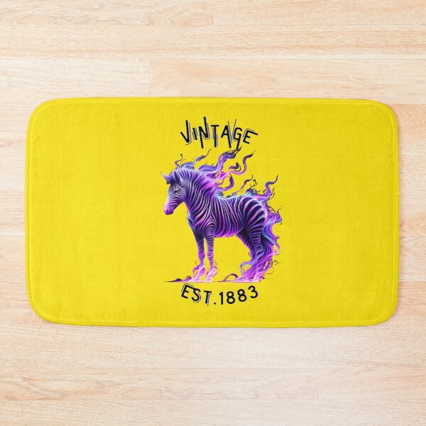 Item preview, Vintage Est. 1883 - Neon Purple Smoke Quagga designed and sold by Matt's Artificial Nature.