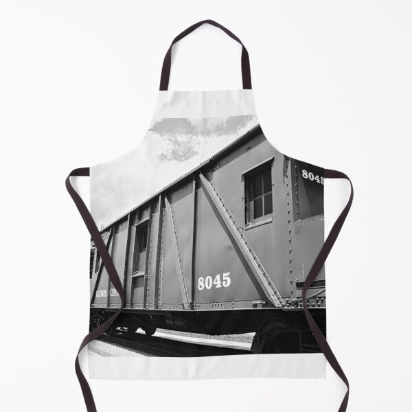 Item preview, Illinois Central 8045 Caboose Black And White designed and sold by LisaWootenPhoto.