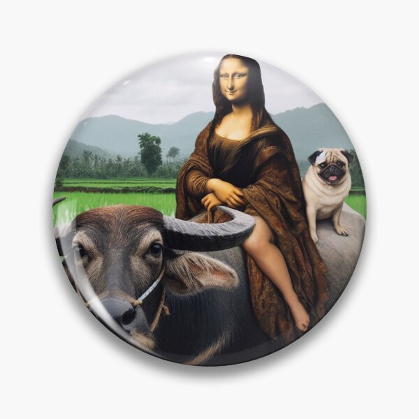 Item preview, Monalisa riding baffalo  designed and sold by Nuipreecha2519.